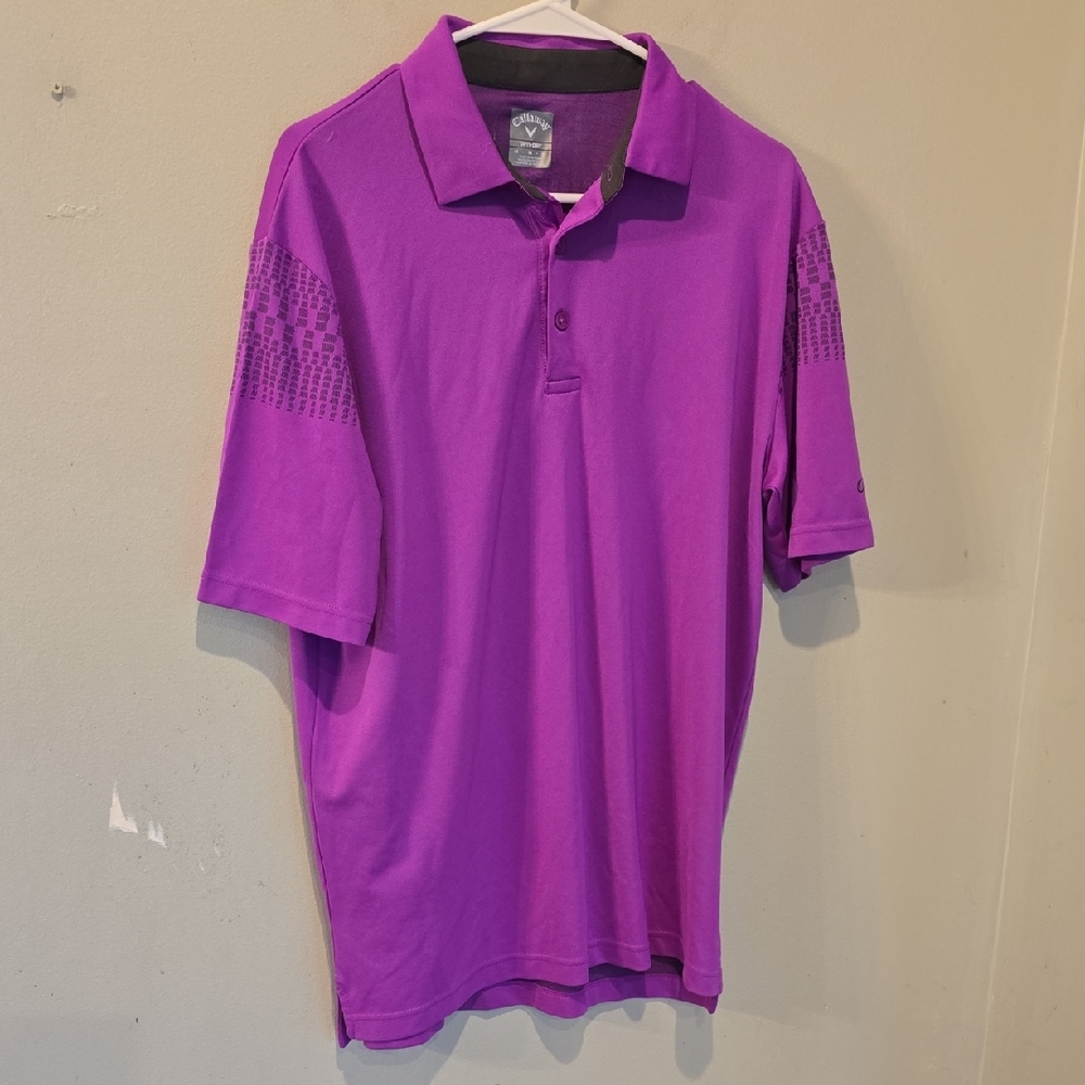 Callaway Golf Men's Purple Golf Polo Size Medium